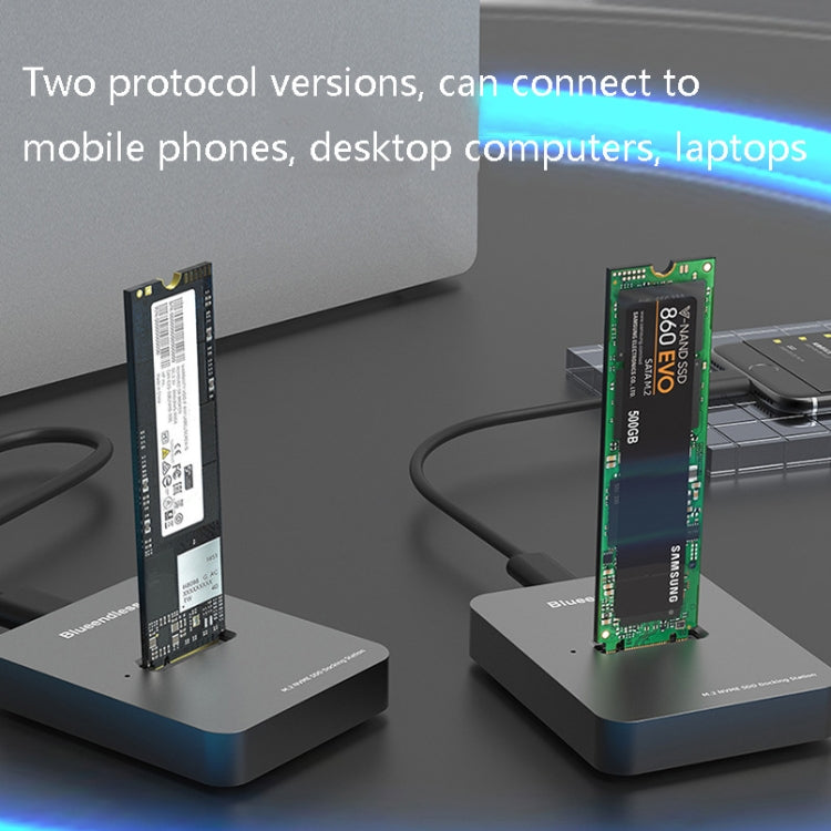 M.2 NGFF / NVME Unidad de estado sólido Parte inferior USB3.1 Notebook SSD externo Enchufe de disco duro móvil, estilo:, SD01 (M.2 SATA Protocol), SD02 (M.2 NVME Protocol)