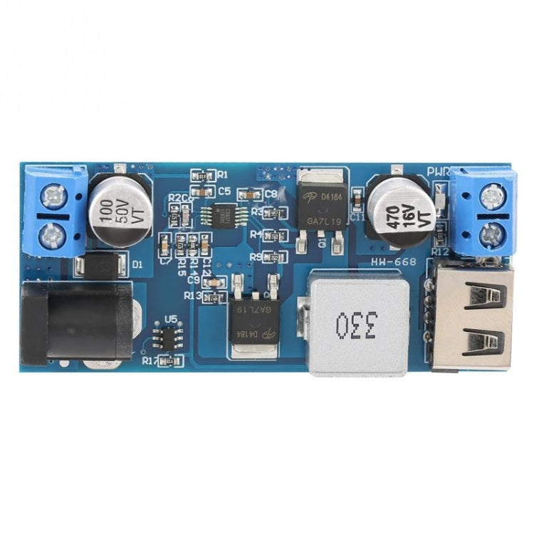 HW-688 DC 5V6A Módulo Buck 12V24V a 5V Fuente de alimentación Carga USB 5A Alta potencia 30W, 24V / 12V To 5V 6A
