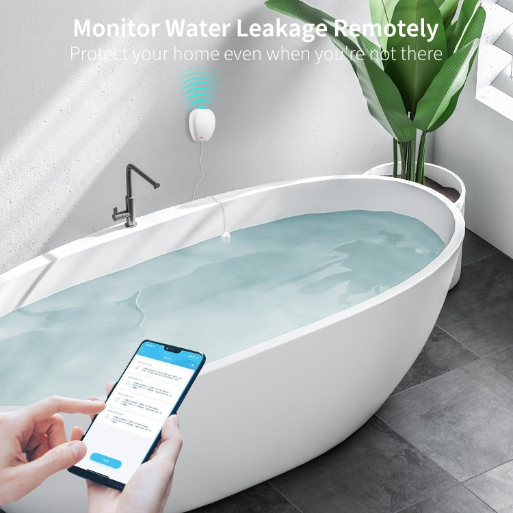 RSH-WL03 Tuya Alarma de nivel de agua inteligente WiFi Fuga de agua Detector remoto de inundación de agua
