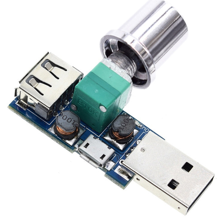 2 uds HW-602 regulador de ventilador USB controlador de velocidad del viento regulador de volumen de aire refrigeración silenciador módulo de interruptor de reducción de ruido multifunción