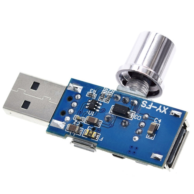 2 uds HW-602 regulador de ventilador USB controlador de velocidad del viento regulador de volumen de aire refrigeración silenciador módulo de interruptor de reducción de ruido multifunción