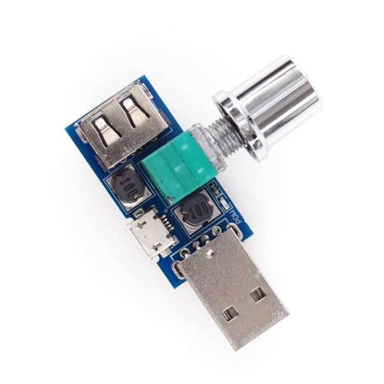 2 uds HW-602 regulador de ventilador USB controlador de velocidad del viento regulador de volumen de aire refrigeración silenciador módulo de interruptor de reducción de ruido multifunción