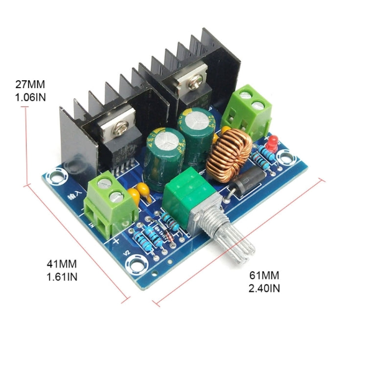Módulo de fuente de alimentación convertidor reductor HW-439 DC-DC XL4016E1 4-40V a 1,25-36V 8A 200W regulador de voltaje