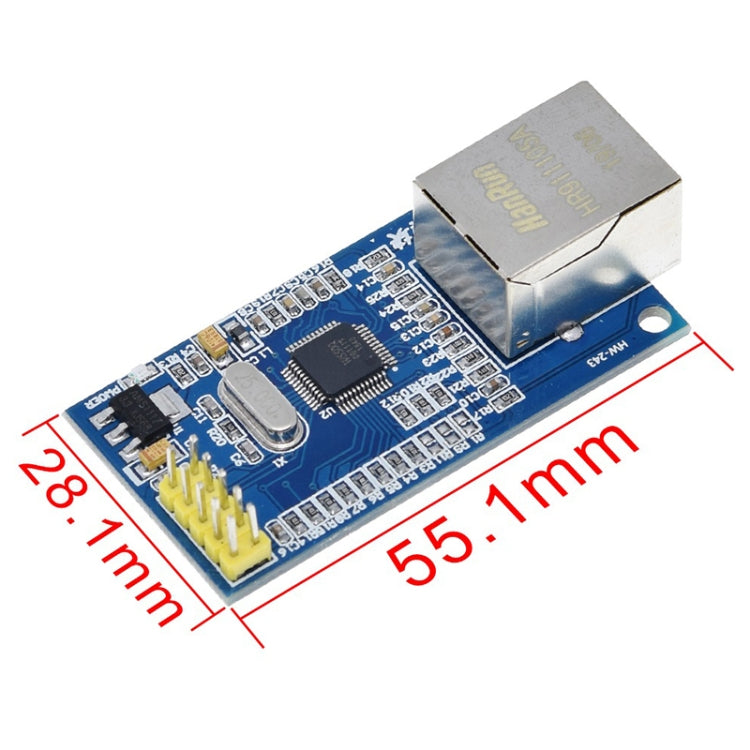 HW-243 W5500 Módulo de red Ethernet Hardware TCP / IP 51 / STM32 Programa de un solo chip