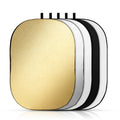 Tablero reflector plegable para estudio fotográfico, 90 x 120 cm, 5 en 1, plateado, suave, dorado, blanco y negro, 5 in 1 90 x 120cm