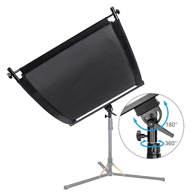 FOMITO Tablero reflector de estudio fotográfico curvo en forma de U 4 en 1 Tablero reflectante dorado, plateado, blanco y negro, U-Shaped 4 in 1