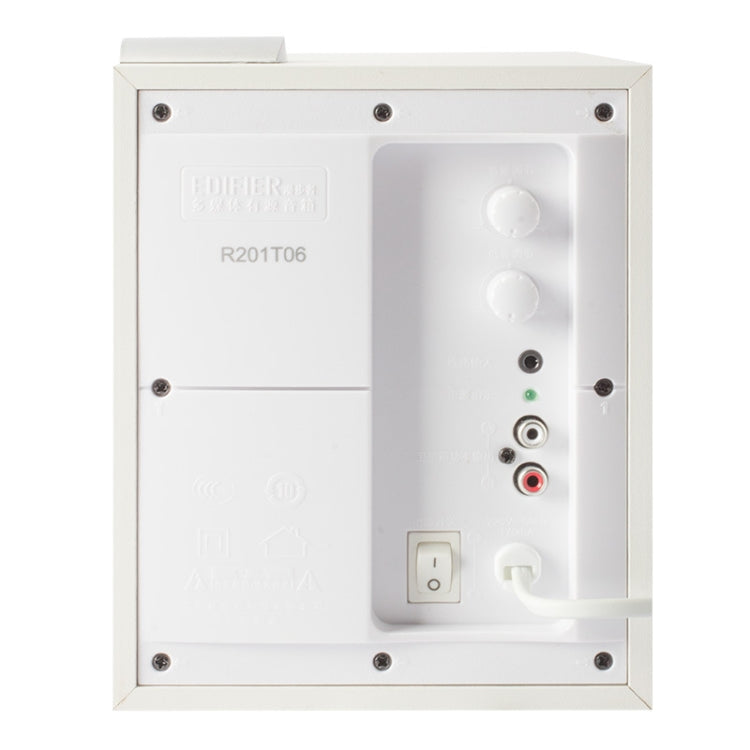 Edifier R201T06 Altavoces multimedia para computadora, enchufe de EE. UU., R201T06 White, R201T06 Black
