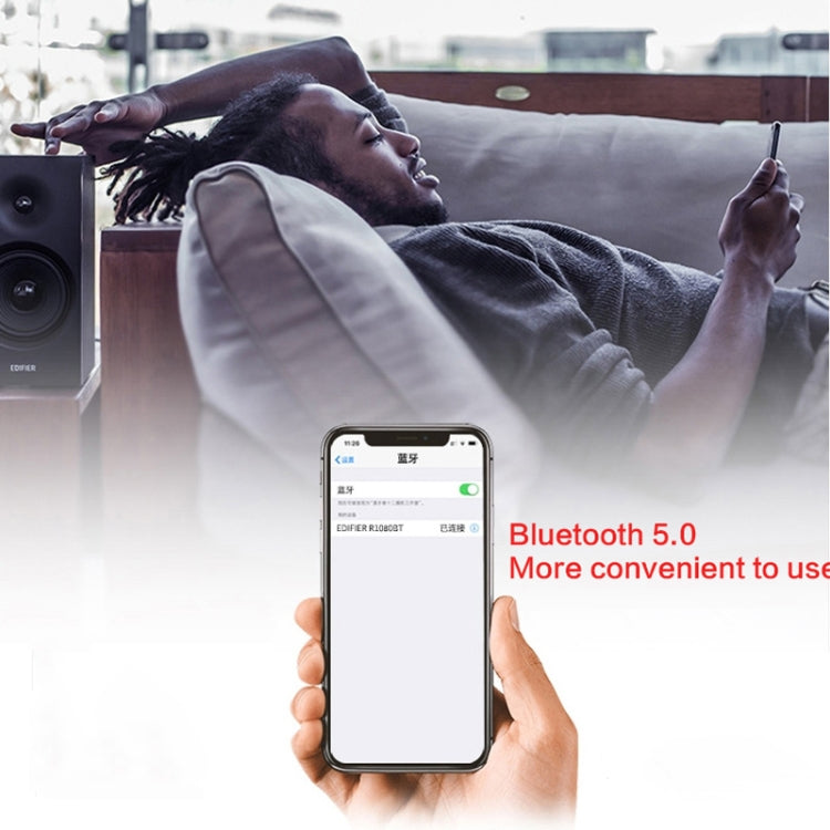 Altavoz de escritorio Edifier R1080BT Bluetooth, enchufe de EE. UU., R1080BT White, R1080BT Black