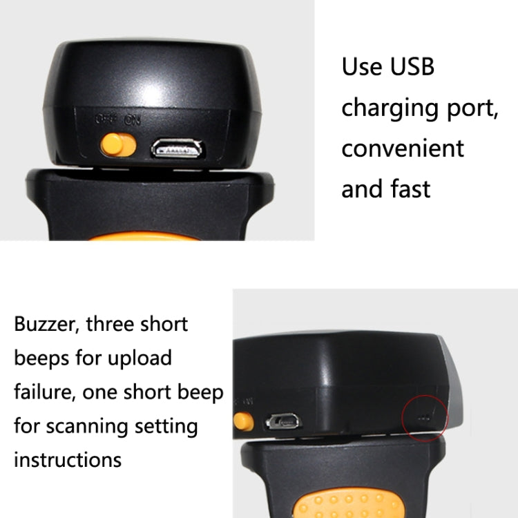 NETUM 2D Mini Escáner de Anillo Bluetooth Inalámbrico, NETUM R2L