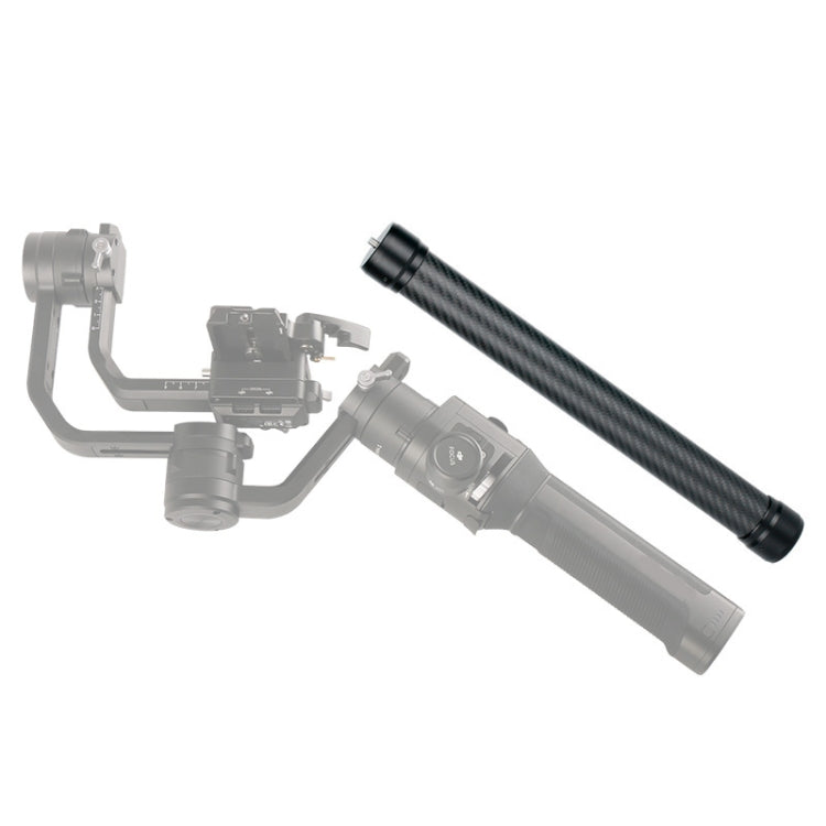 Ulanzi Agimbalgear Varilla de extensión de fibra de carbono cardán de estabilización manual para DJI RONIN-S, For DJI RONIN-S Length: 35.5cm