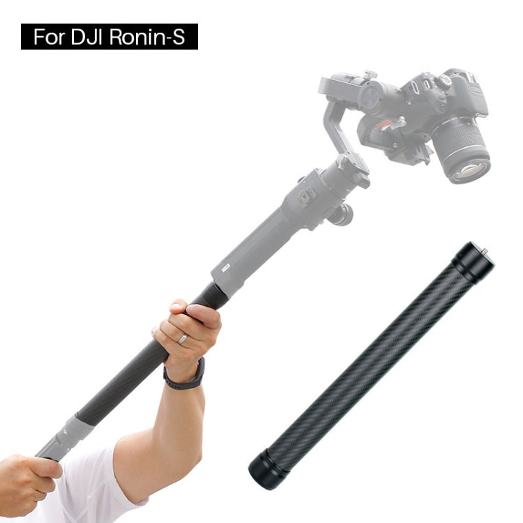 Ulanzi Agimbalgear Varilla de extensión de fibra de carbono cardán de estabilización manual para DJI RONIN-S, For DJI RONIN-S Length: 35.5cm