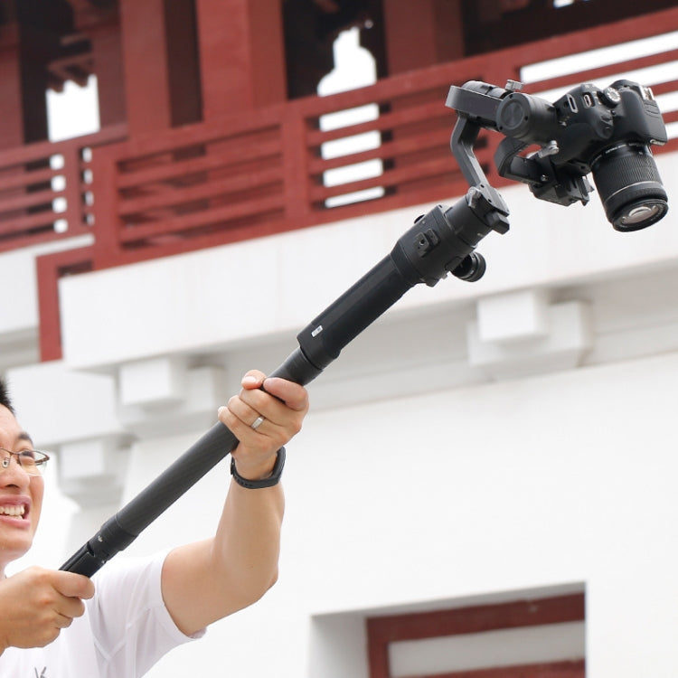 Ulanzi Agimbalgear Varilla de extensión de fibra de carbono cardán de estabilización manual para DJI RONIN-S, For DJI RONIN-S Length: 35.5cm