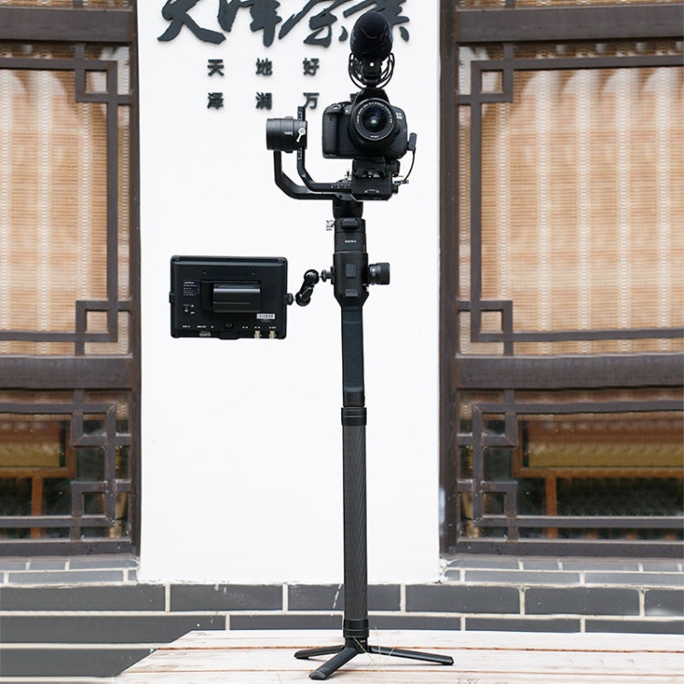 Ulanzi Agimbalgear Varilla de extensión de fibra de carbono cardán de estabilización manual para DJI RONIN-S, For DJI RONIN-S Length: 35.5cm