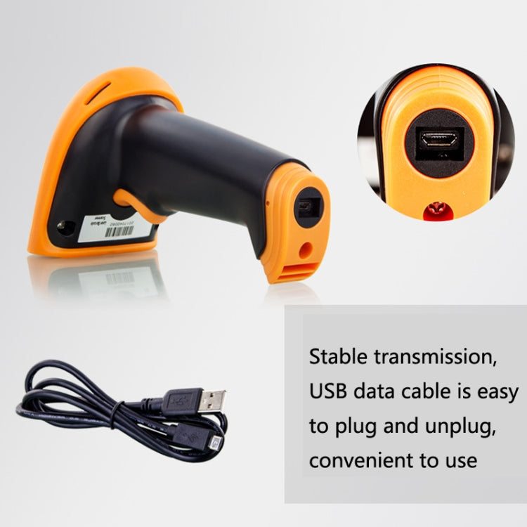 Escáner de código de barras Express con escáner inalámbrico USB de almacenamiento, especificación:, Red Light, Two-dimensional