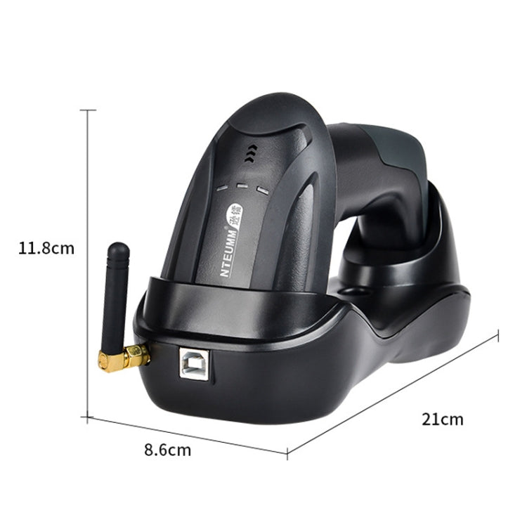 Escáner de código de barras inalámbrico NETUM H3, escáner de cajero de supermercado de luz roja con cargador, especificación:, One-dimensional, Two-dimensional