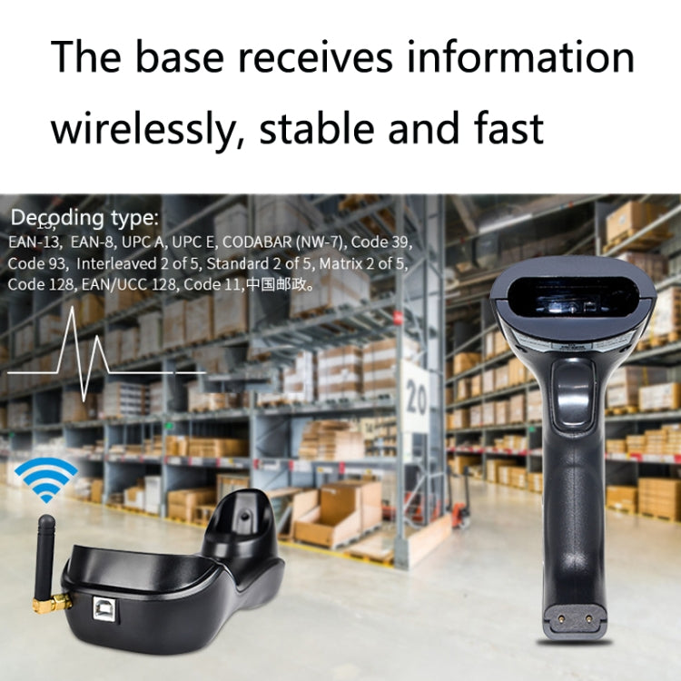 Escáner de código de barras inalámbrico NETUM H3, escáner de cajero de supermercado de luz roja con cargador, especificación:, One-dimensional, Two-dimensional