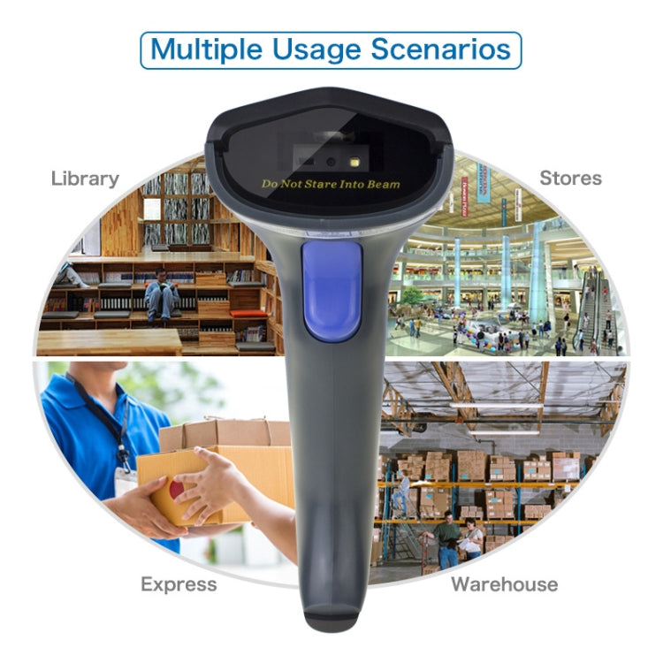 Escáner Bluetooth inalámbrico de código QR de código de barras de alta precisión NETUM, Wired, Wireless, Bluetooth + 2.4G + Wired