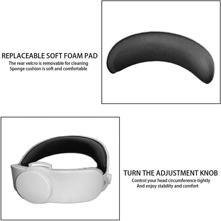 VR Cómodo No presione su cara Auriculares Auriculares ergonómicos VR para Oculus Quest 2