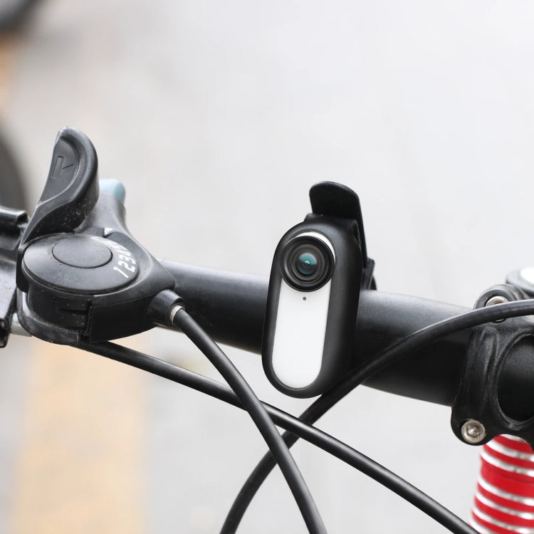Sunnylife IST-Q9335 correa de cámara funda protectora de silicona pulsera Palma mochila correa de bicicleta Collar de gato para Insta360 GO2, For Insta360 GO2