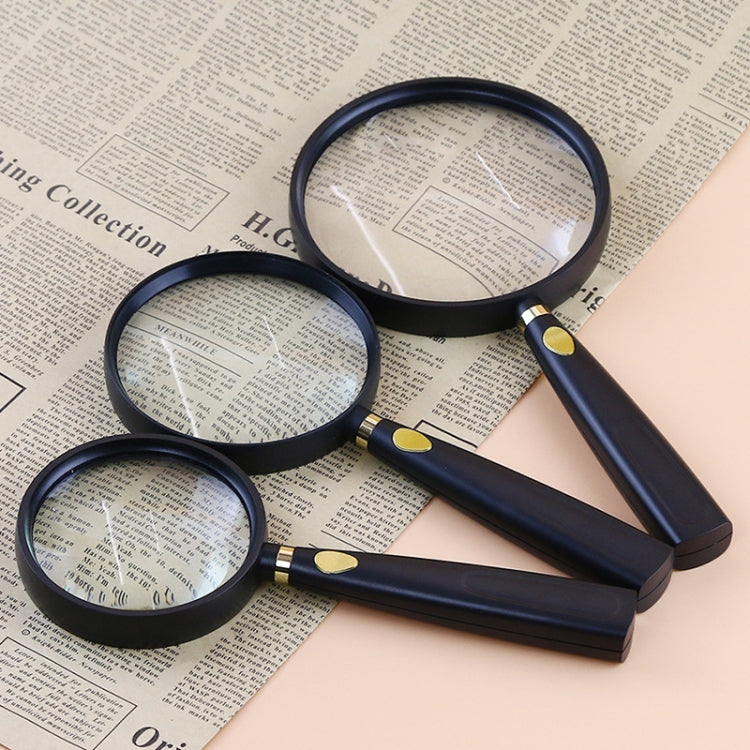 2 PCS Niños Educación científica Ancianos Lectura Lupa de mano, 2pcs(75mm), 2pcs(110mm), 2pcs(90mm)