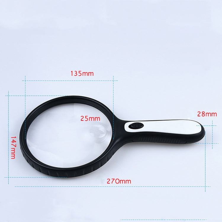 XT-4986E de mano con lupa ligera, lupa portátil con lente acrílica 10 veces, XT-4986E