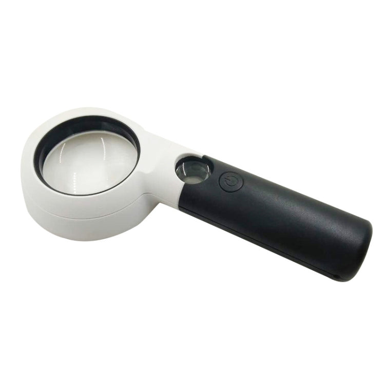 CH55-8L de mano con lupa con lámpara LED, lente doble, lupa portátil 7 veces/20 veces, CH55-8L