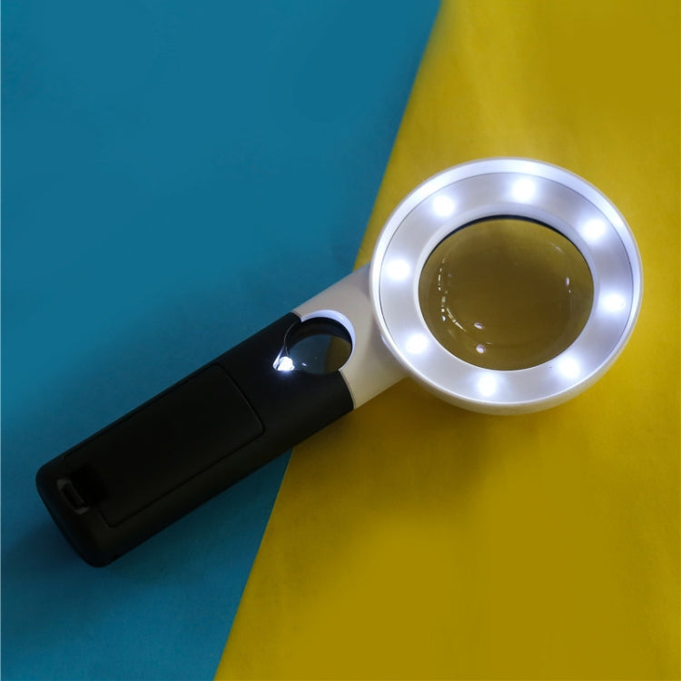 CH55-8L de mano con lupa con lámpara LED, lente doble, lupa portátil 7 veces/20 veces, CH55-8L