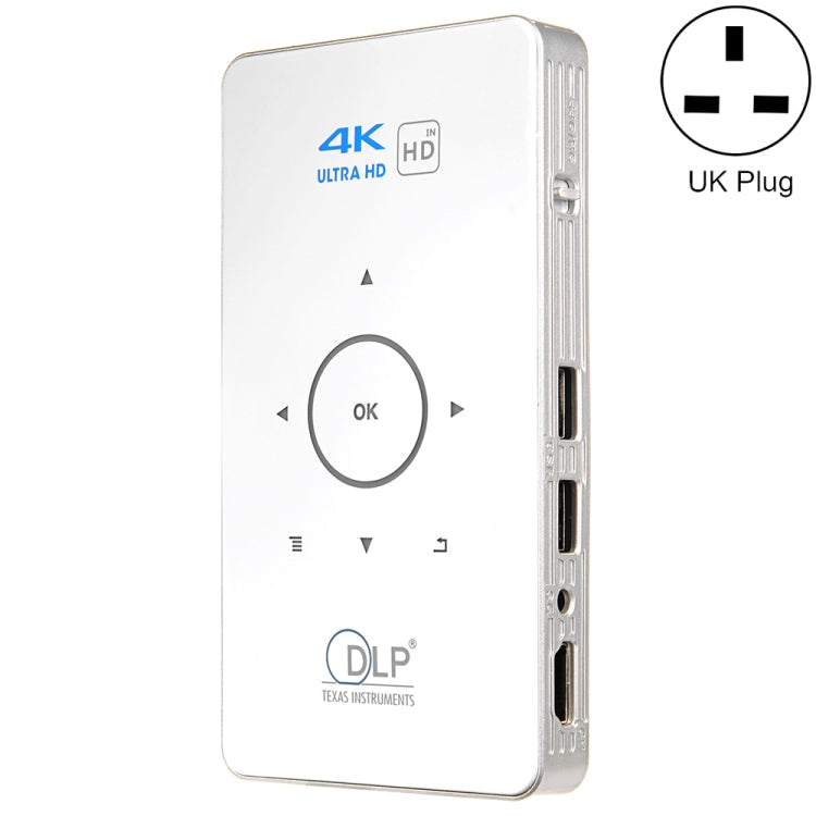 C6 2G + 16G Android Smart DLP HD Proyector Mini proyector inalámbrico,, US Plug (Black), EU Plug (Black), UK Plug (Black), AU Plug (Black), US Plug (White), EU Plug (White), UK Plug (White), AU Plug (White)