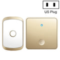 CACAZI FA50 1 Por 1 Pulsador Autogenerador Timbre Inalámbrico, US Plug, EU Plug, UK Plug, AU Plug
