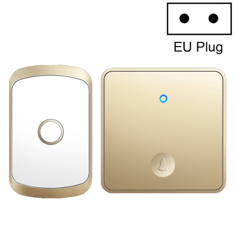 CACAZI FA50 1 Por 1 Pulsador Autogenerador Timbre Inalámbrico, US Plug, EU Plug, UK Plug, AU Plug