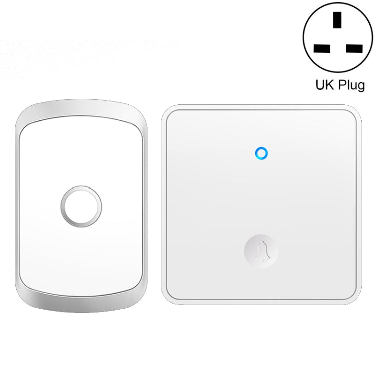 CACAZI FA50 1 Por 1 Pulsador Autogenerador Timbre Inalámbrico, US Plug, EU Plug, UK Plug, AU Plug