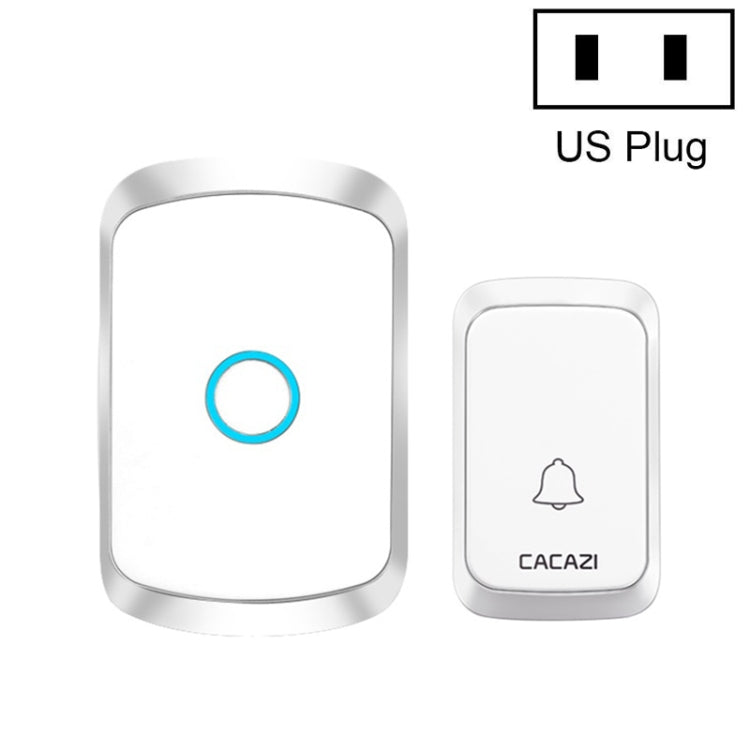 CACAZI A50 1 Por 1 Timbre Musical Inalámbrico Sin Batería, US Plug, EU Plug, UK Plug