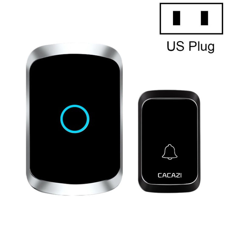 CACAZI A50 1 Por 1 Timbre Musical Inalámbrico Sin Batería, US Plug, EU Plug, UK Plug