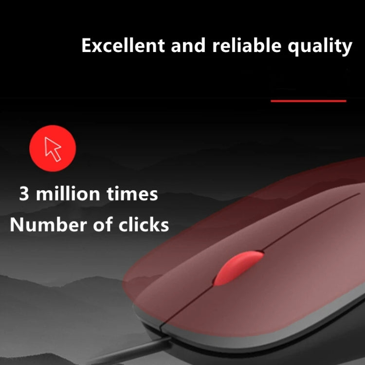 Ratón ergonómico ligero para ordenador portátil Lenovo Thinkplus M80 Office, Wired, Wireless
