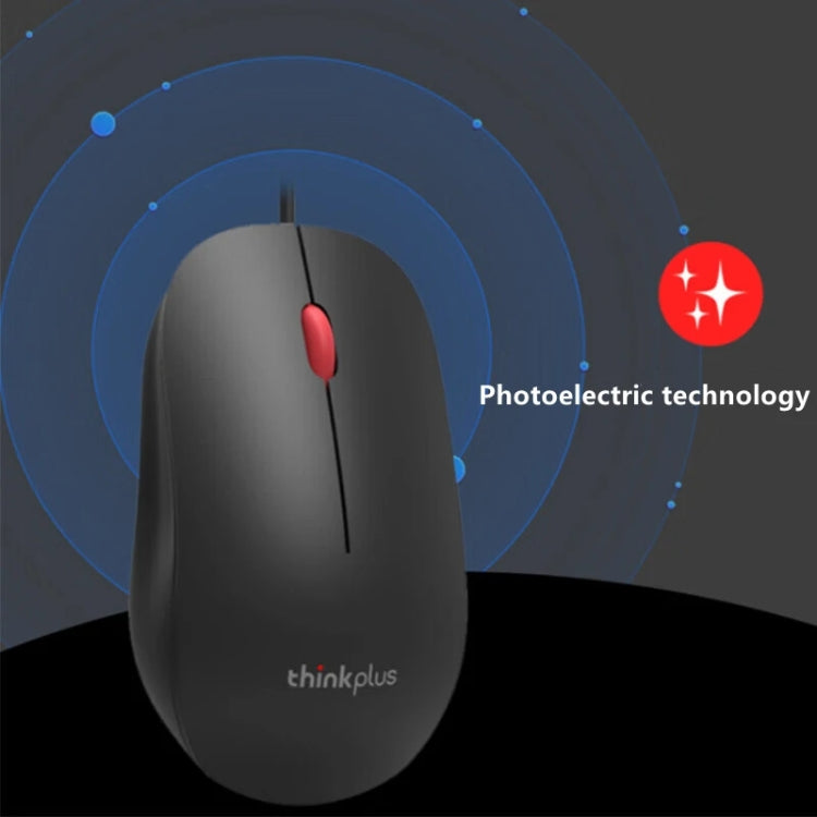 Ratón ergonómico ligero para ordenador portátil Lenovo Thinkplus M80 Office, Wired, Wireless