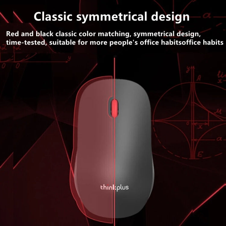 Ratón ergonómico ligero para ordenador portátil Lenovo Thinkplus M80 Office, Wired, Wireless
