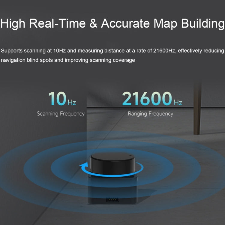 Sensor Lidar láser Waveshare 24782 DTOF STL27L, Lidar omnidireccional de 360 grados, bus UART, 24782