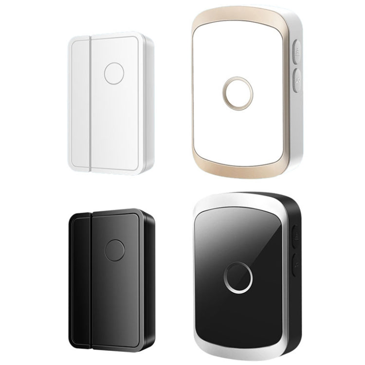 CACAZI 1 para 3 alarma de timbre inalámbrico inteligente con recordatorio de Sensor de apertura de puerta de tipo dividido, US Plug, EU Plug, UK Plug, AU Plug