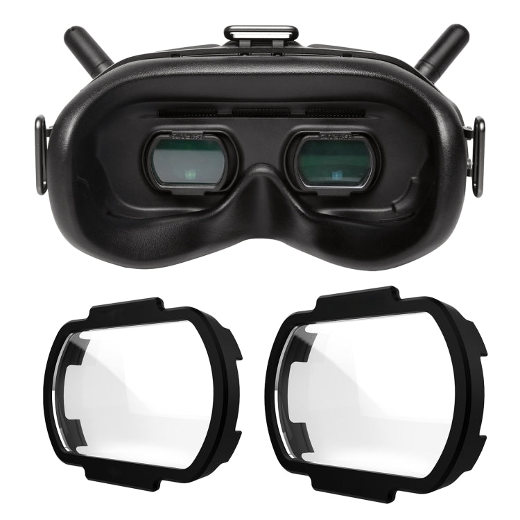 Sunnylife FV-Q9334 2 PCS Lente de miopía Lente asférica correctiva miope para gafas DJI FPV V2, 100 Degree, 150 Degree, 200 Degree, 250 Degree, 300 Degree, 350 Degree, 400 Degree, 450 Degree, 500 Degree, 550 Degree, 600 Degree, 700 Degree, 800 Degree