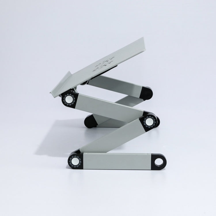 Soporte de elevación de escritorio de oficina plegable y elevador de aleación de aluminio T8, with Mouse Board (Black), with Mouse Board (Silver), with Fan & Mouse Board (Black), with Fan & Mouse Board (Silver)