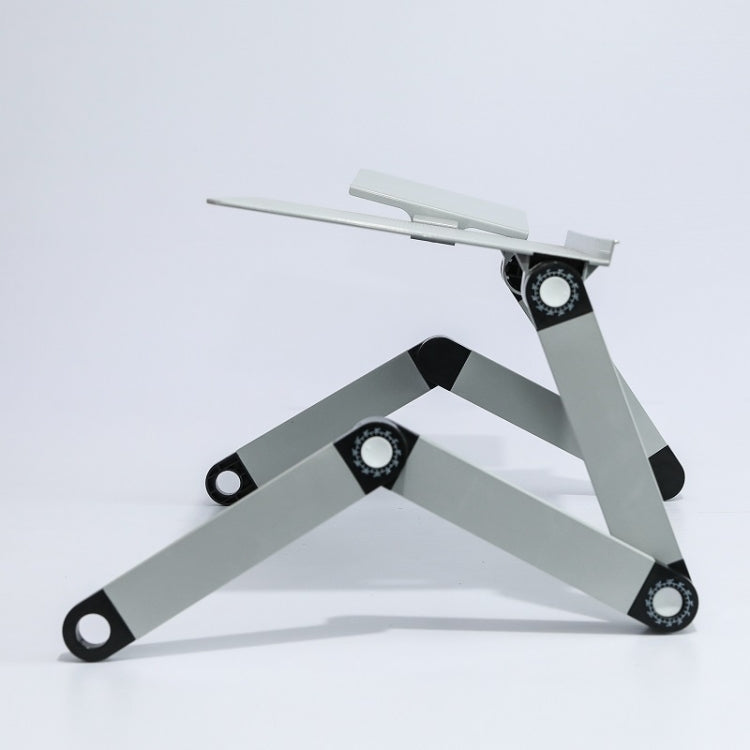Soporte de elevación de escritorio de oficina plegable y elevador de aleación de aluminio T8, with Mouse Board (Black), with Mouse Board (Silver), with Fan & Mouse Board (Black), with Fan & Mouse Board (Silver)