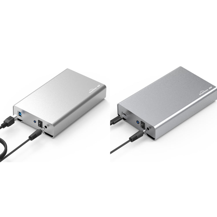 Blueendless U35Q Caja de disco duro móvil de metal completo de 3,5 pulgadas Tipo-C / Usb3.0 SATA Serial Desktop PC Caja de disco duro externo, US Plug (USB 3.0 ), EU Plug (USB 3.0 ), UK Plug (USB 3.0 ), AU Plug (USB 3.0 ), US Plug (TYPE-C)             ...