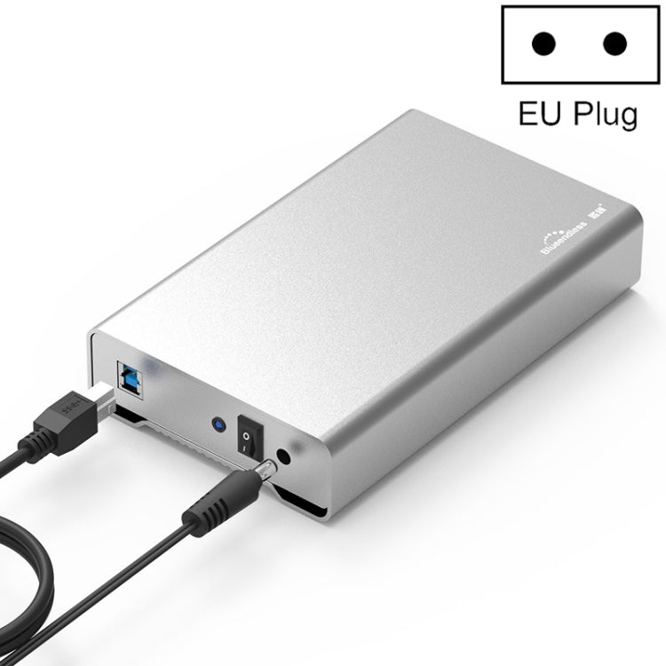 Blueendless U35Q Caja de disco duro móvil de metal completo de 3,5 pulgadas Tipo-C / Usb3.0 SATA Serial Desktop PC Caja de disco duro externo, US Plug (USB 3.0 ), EU Plug (USB 3.0 ), UK Plug (USB 3.0 ), AU Plug (USB 3.0 ), US Plug (TYPE-C)             ...