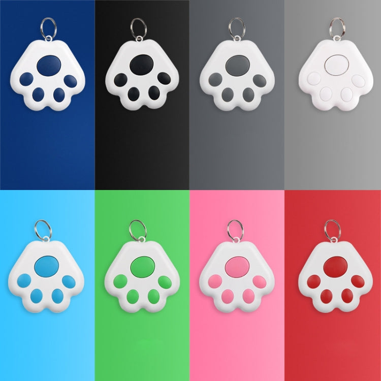 2 uds HYC-09 pata de perro Bluetooth dispositivo antipérdida localizador de seguimiento de mascotas llavero búsqueda inteligente alarma bidireccional, Dog Paw Black, Dog Paw White, Dog Paw Light Blue, Dog Paw Green, Dog Paw Pink, Dog Paw Red           ...