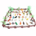 68 en 1 Simulación Mini Zoo Juego de juguetes Modelos de dinosaurios sólidos Juguete, 68 in 1 Dinosaur Models Toy