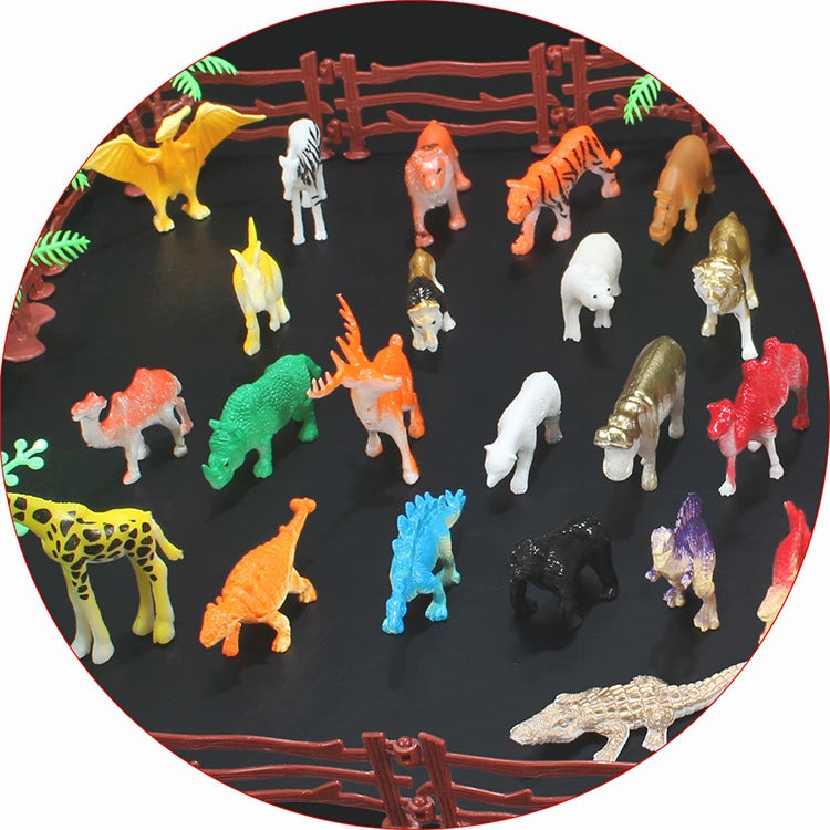 68 en 1 Simulación Mini Zoo Juego de juguetes Modelos de dinosaurios sólidos Juguete, 68 in 1 Dinosaur Models Toy
