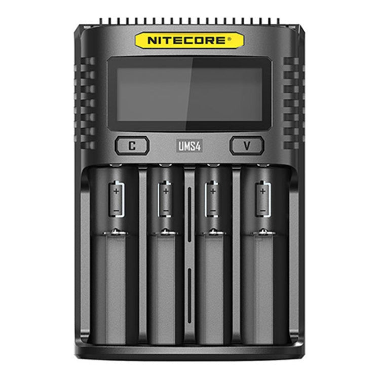 La pantalla LCD inteligente NITECORE activa automáticamente la reparación del cargador USB de 4 ranuras
