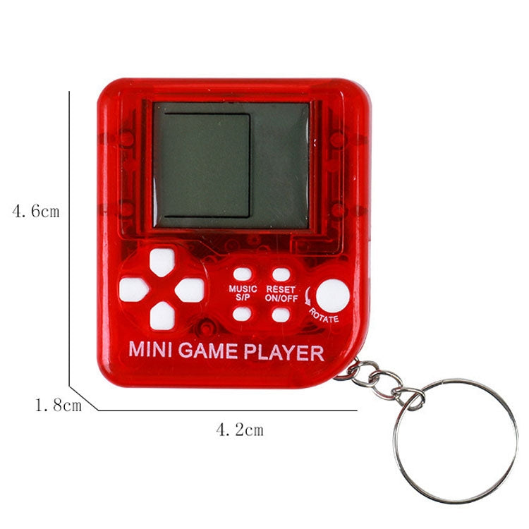 4 PCS Handheld Mini Game Console Toy Classic Brick Game Console con llavero, 4 PCS Mini Game Console