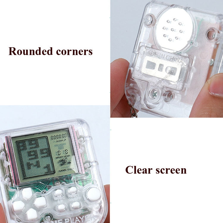 4 PCS Handheld Mini Game Console Toy Classic Brick Game Console con llavero, 4 PCS Mini Game Console