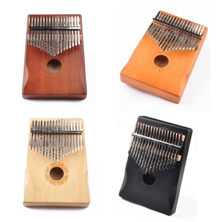 Piano de pulgar de 17 tonos Kalimba Introducción para principiantes Piano de dedo, Brown, Brown Kit, Yellow, Yellow Kit, Wooden, Wooden Kit, Black, Black Kit